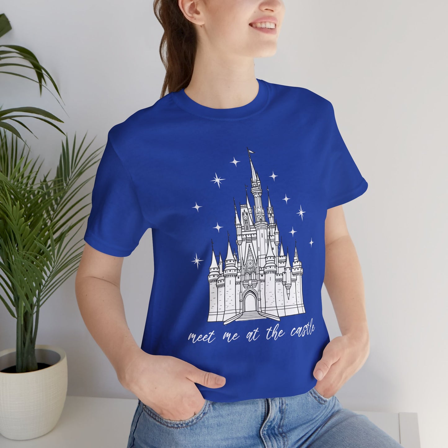 Magical Castle Tee - Meet Me by the Castle Graphic, Unisex Short Sleeve, Ideal for Theme Park Lovers, Gift for Adults, Dreamy Theme