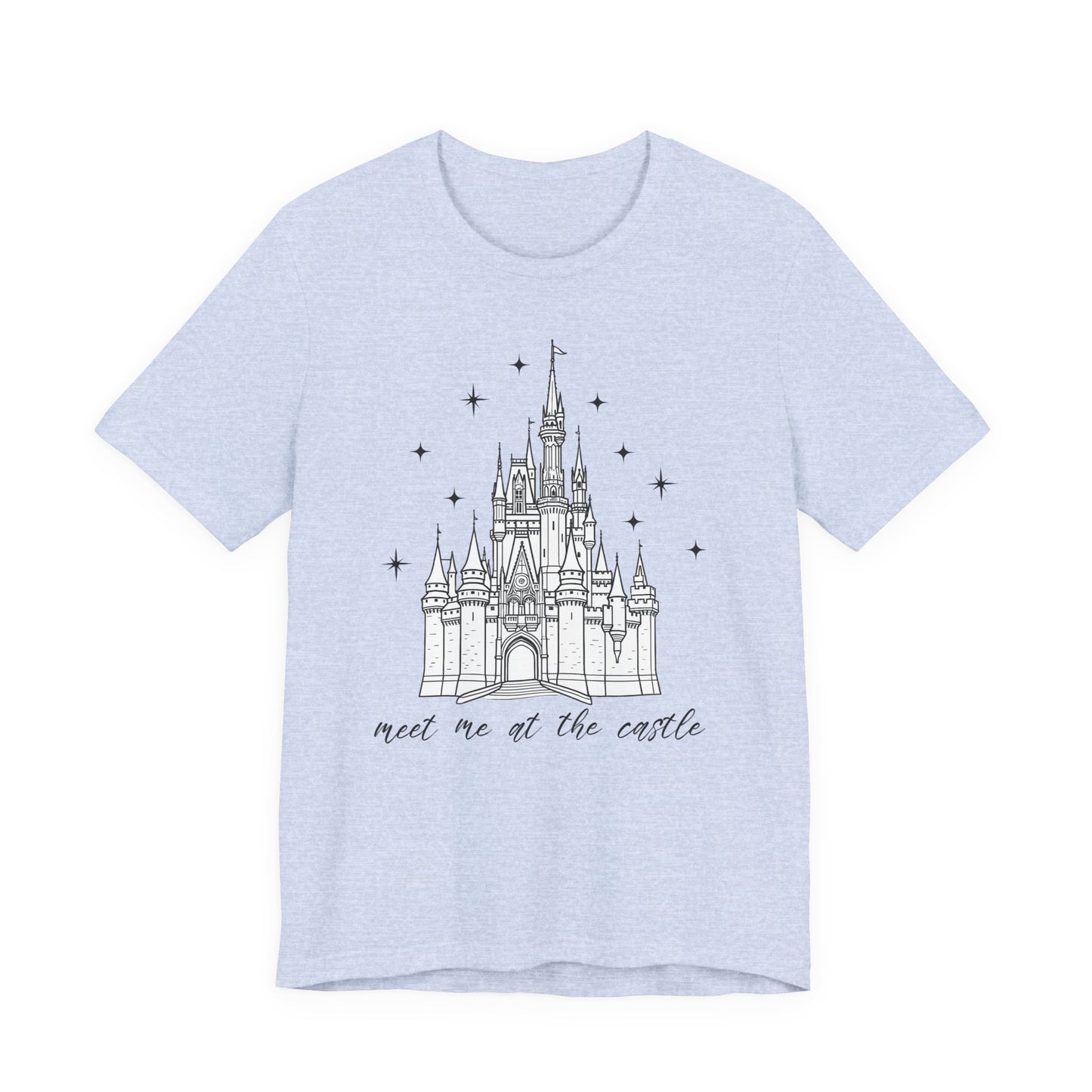 Magical Castle Tee - Meet Me by the Castle Graphic, Unisex Short Sleeve, Ideal for Theme Park Lovers, Gift for Adults, Dreamy Theme