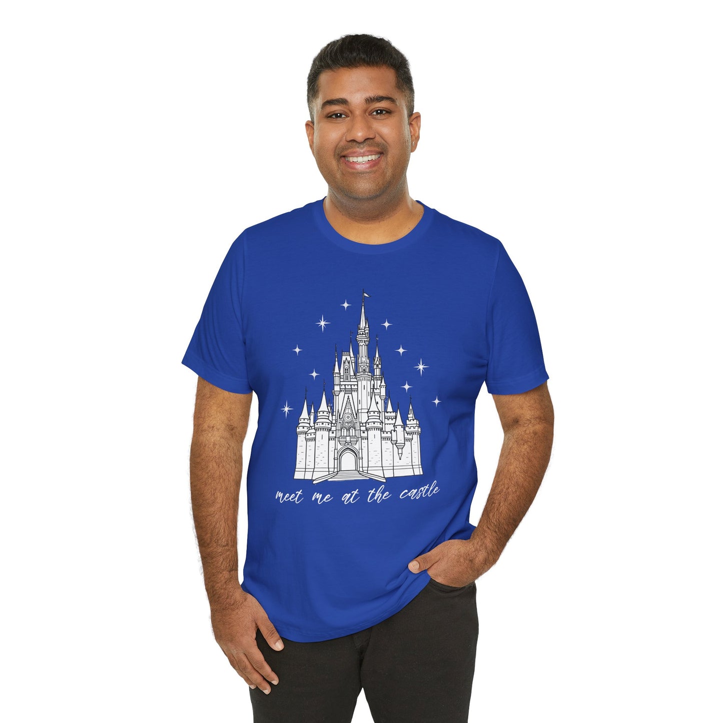 Magical Castle Tee - Meet Me by the Castle Graphic, Unisex Short Sleeve, Ideal for Theme Park Lovers, Gift for Adults, Dreamy Theme