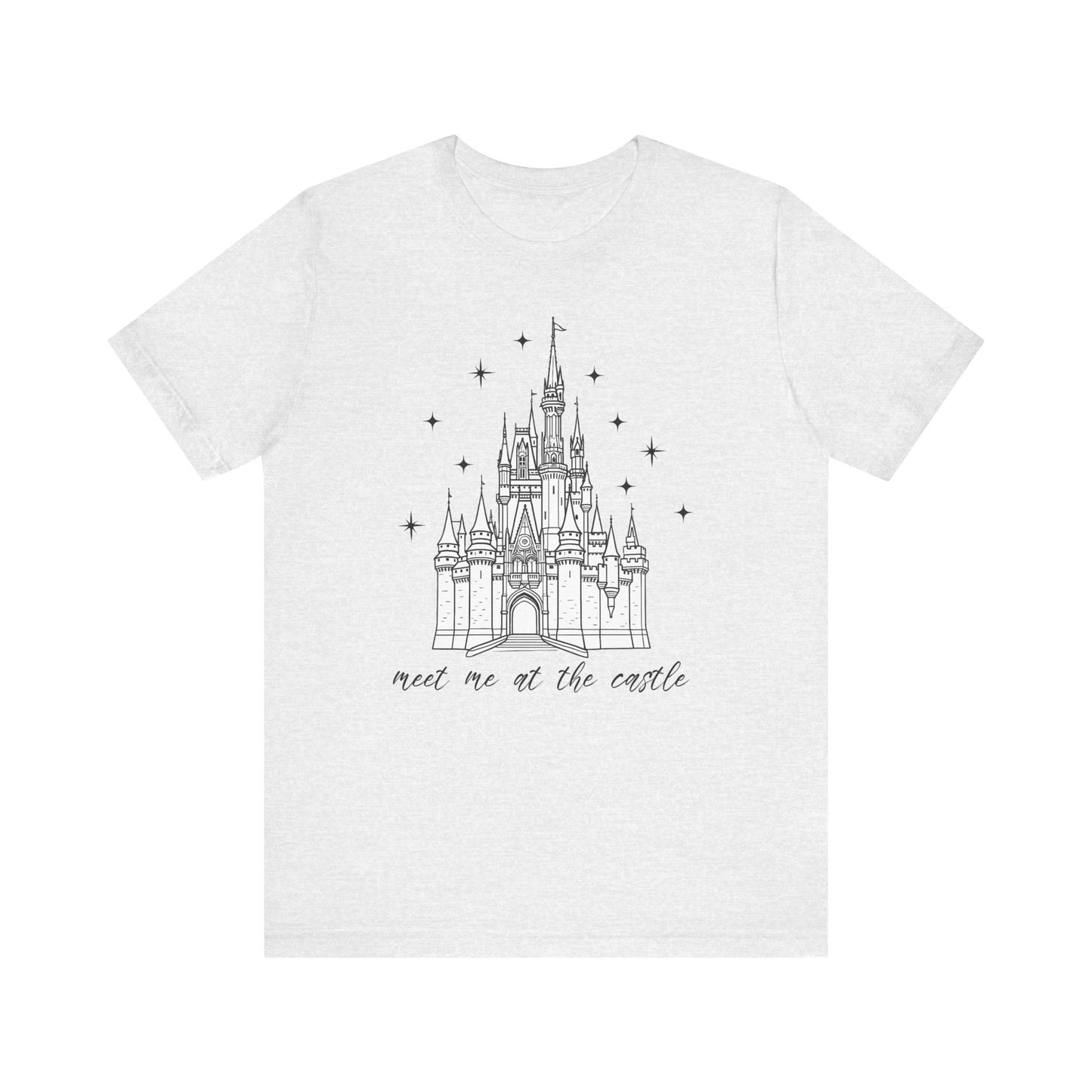 Magical Castle Tee - Meet Me by the Castle Graphic, Unisex Short Sleeve, Ideal for Theme Park Lovers, Gift for Adults, Dreamy Theme