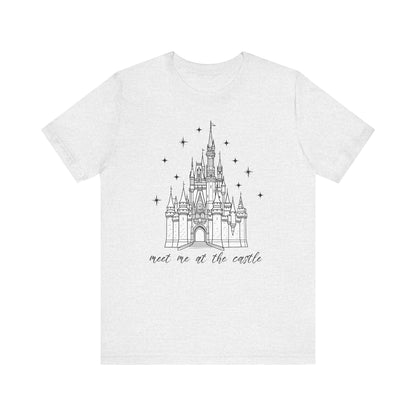 Magical Castle Tee - Meet Me by the Castle Graphic, Unisex Short Sleeve, Ideal for Theme Park Lovers, Gift for Adults, Dreamy Theme